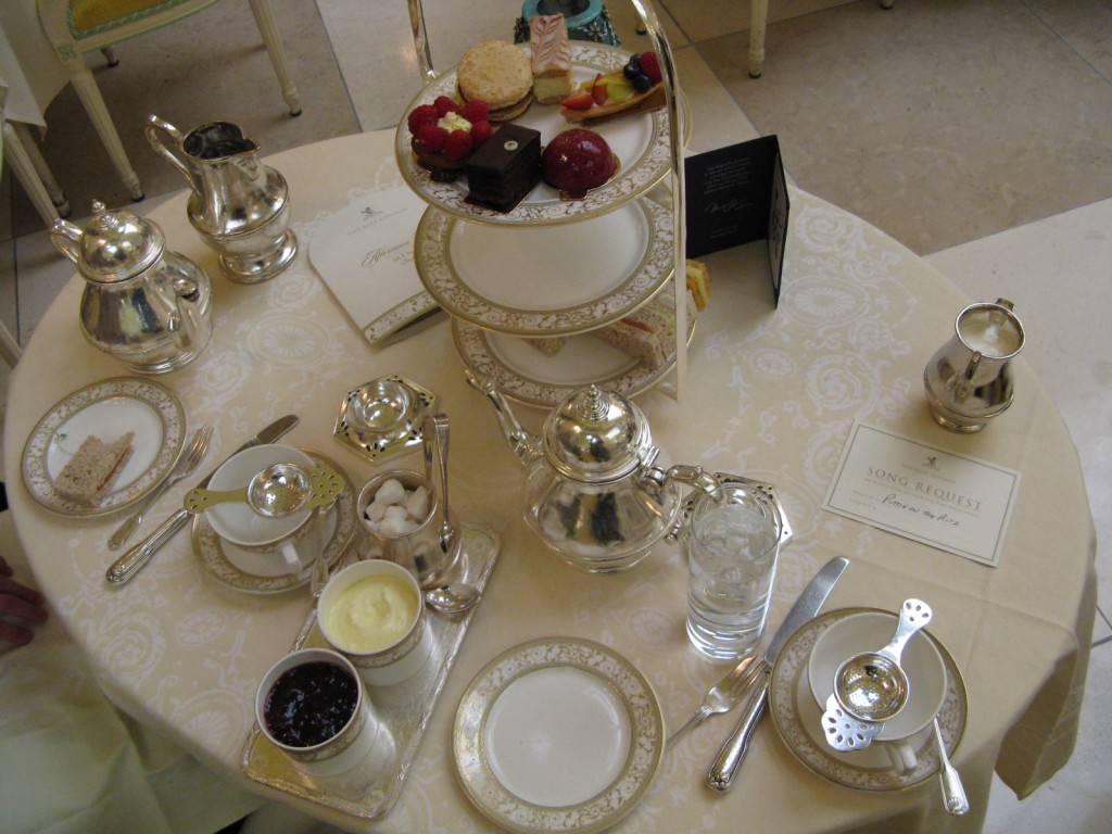 Father and Daughter take Afternoon Tea at The Ritz London's Palm Court