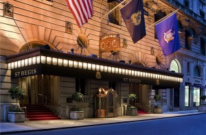 St. Regis Hotel Entrance (image courtesy of St. Regis Hotel)