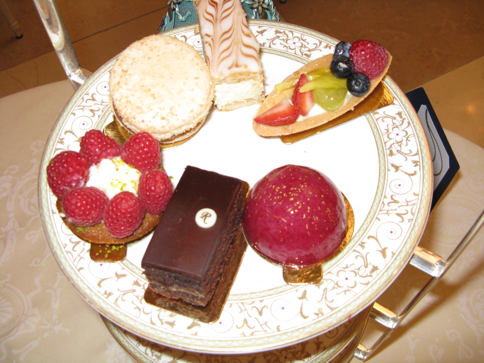 Father and Daughter take Afternoon Tea at The Ritz London's Palm Court