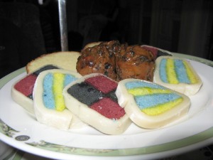 Battenberg cake designed like artwork at The Merrion Hotel ©HighTea.com