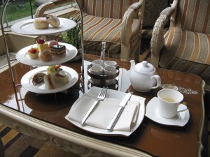 JC Mandarin Hotel Afternoon Tea Table Setting Shanghai China