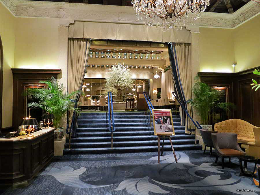 Drake Hotel Chicago entrance to the Palm Court for afternoon tea