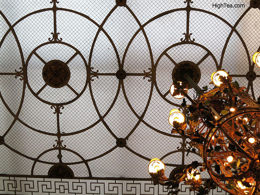 The Ceiling of The Palm Court at The Ritz London Hotel