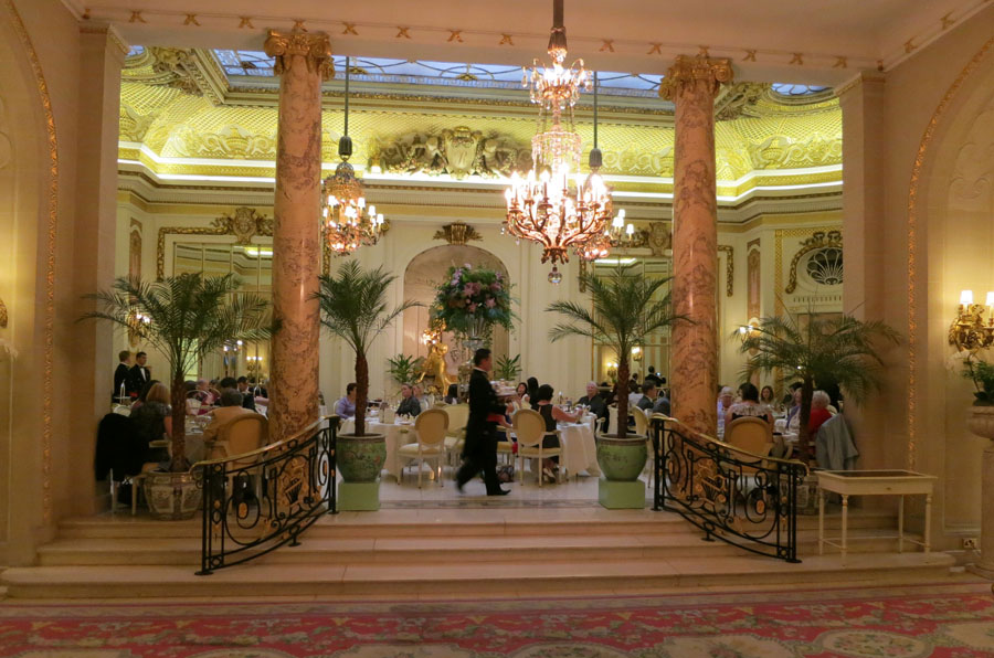 The Palm Court at The Ritz London in Evening Light