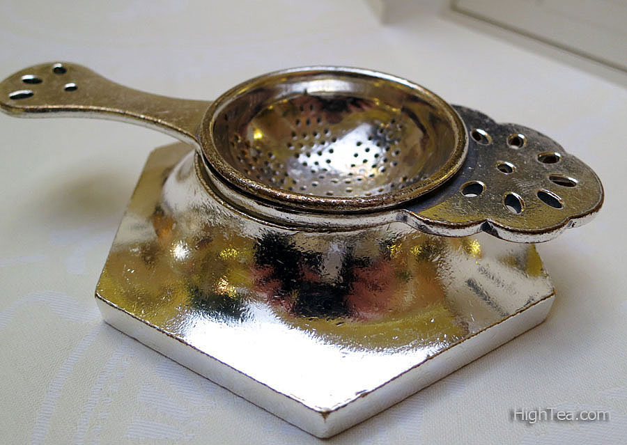 Silver Tea Strainer for Afternoon Tea the Ritz London's Palm Court