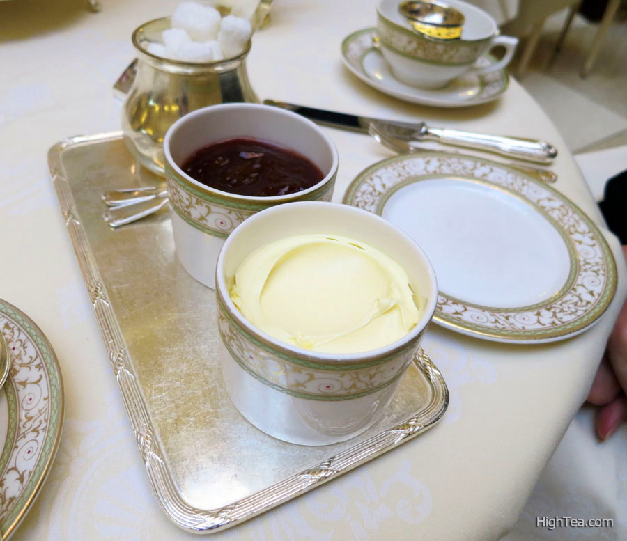 Clotted Cream and Strawberry Preserve for Afternoon Tea at The Ritz London