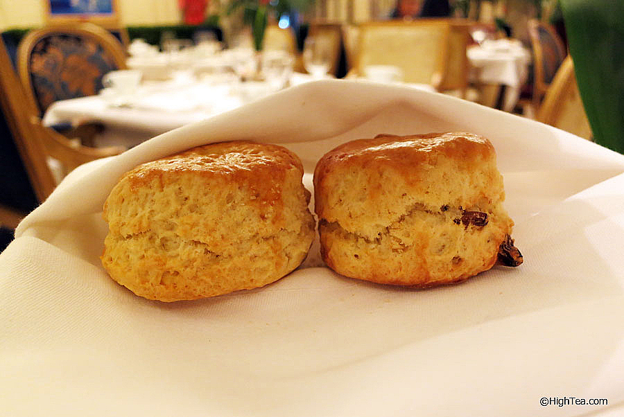 Scones served at The Plaza Hotel New York for afternoon tea