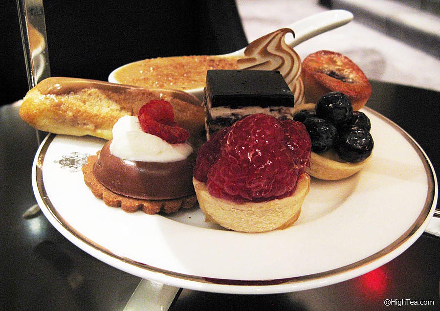 Sweets and pastries tier for afternoon tea at The Pierre Hotel New York City