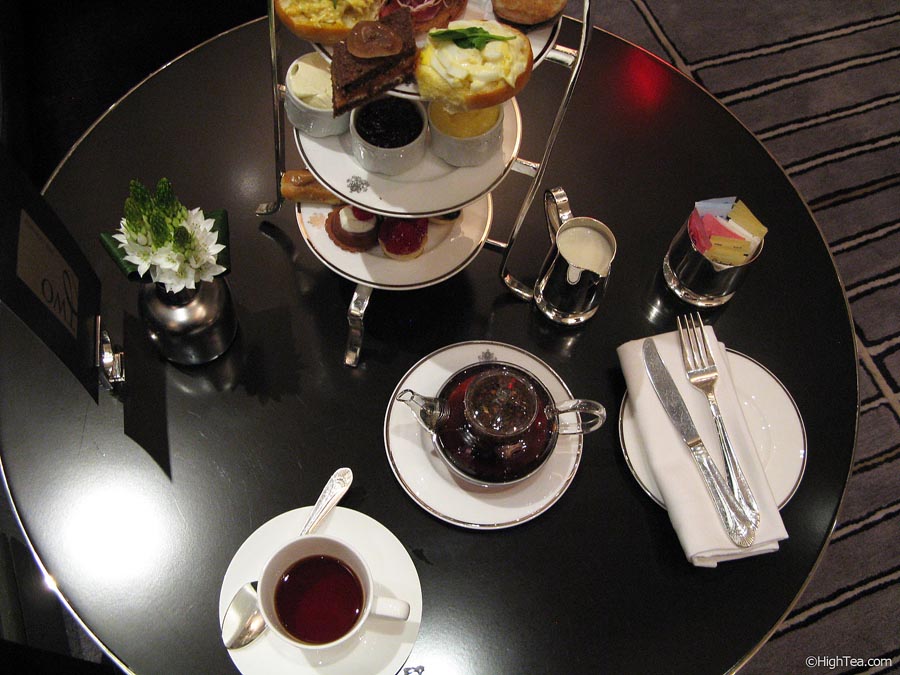 Table setting for afternoon tea at The Pierre Hotel in New York City