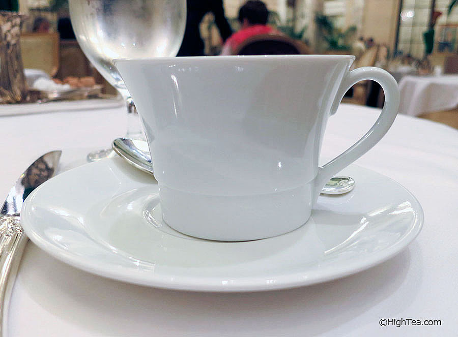 Bernardaud Porcelaine Teacup at The Plaza Hotel for afternoon tea