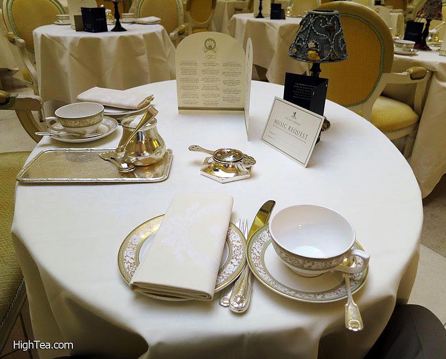 Table Setting for Afternoon Tea at The Ritz London