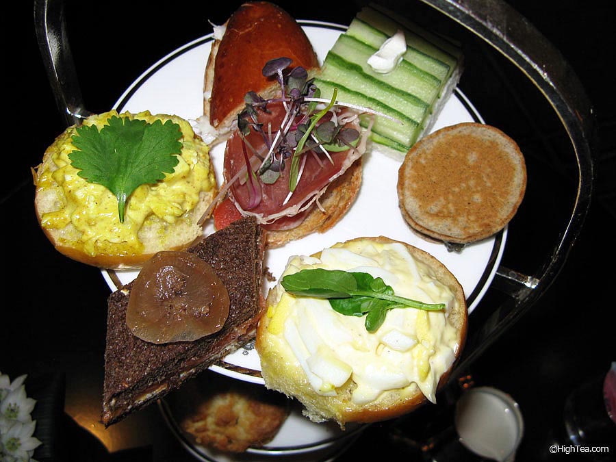 Tea sandwiches for afternoon tea at The Pierre Hotel in New York City