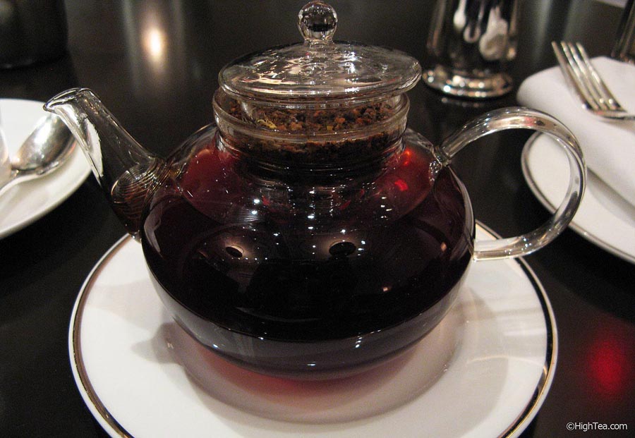 Glass Teapot at The Pierre Hotel New York City for Afternoon Tea