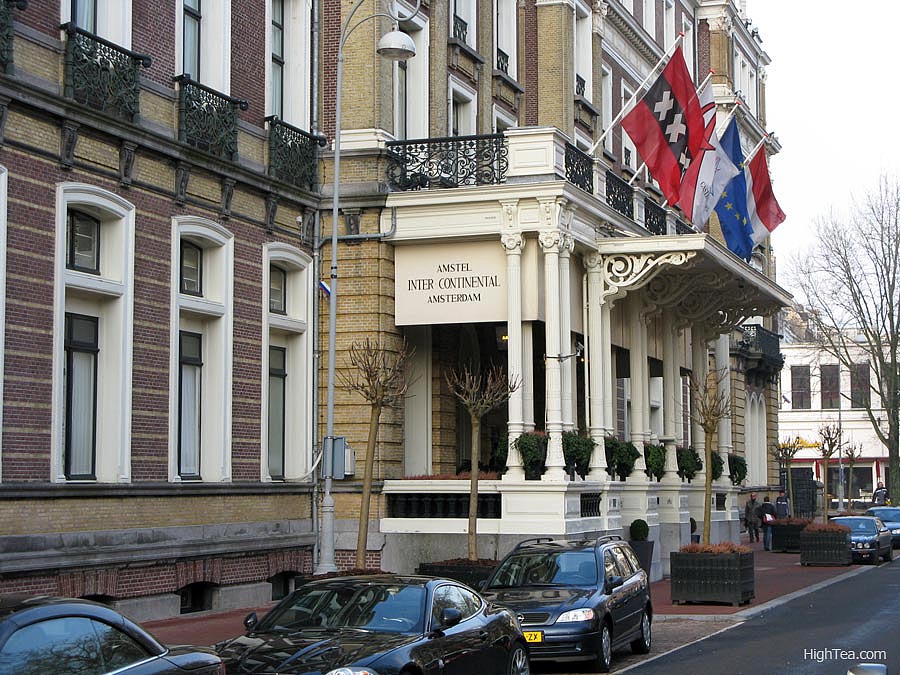 Amstel Hotel front entrance on Professor Tulpplein