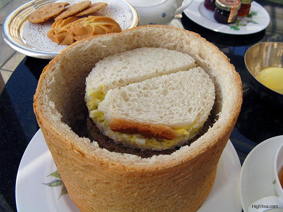 Finger sandwiches Pain Surprise at Amstel Hotel Afternoon Tea in Amsterdam Netherlands