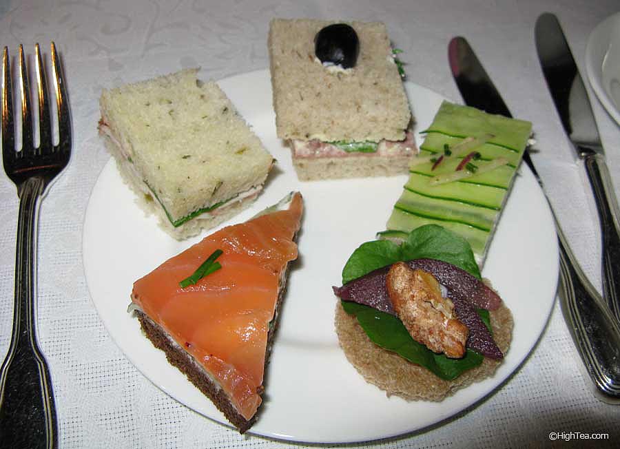 Finger sandwiches Four Seasons Hotel Chicago afternoon tea