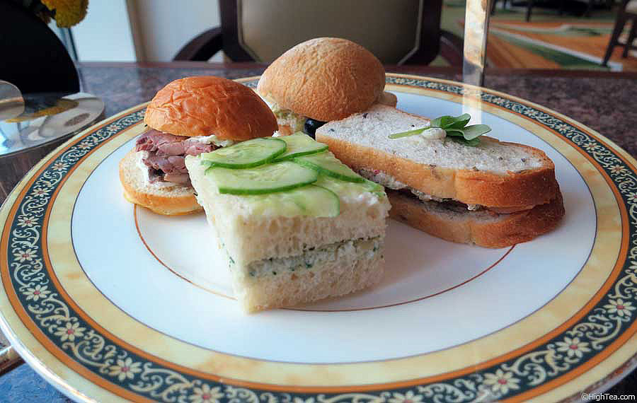 Finger sandwiches tea sandwiches at The Peninsula Hotel Chicago afternoon tea