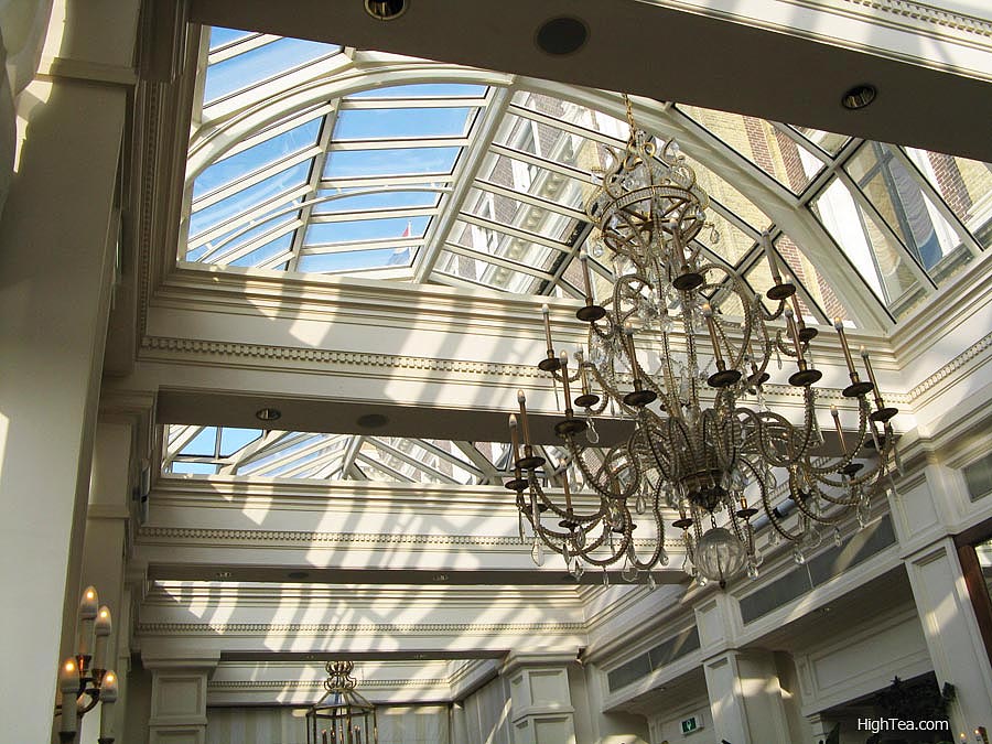 Glass ceiling of Bar And Brasserie Intercontinental Amstel Hotel Amsterdam Netherlands