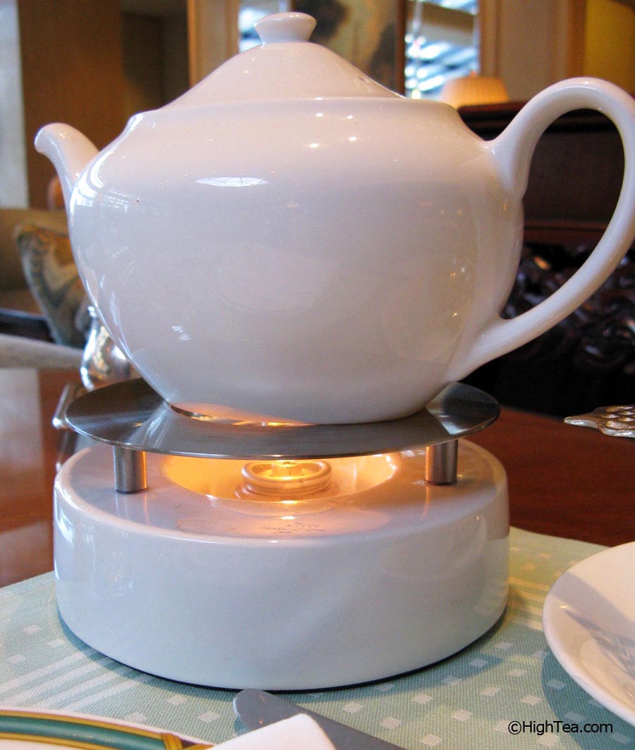Narumi bone china teapot at The Ritz Carlton Chicago Afternoon Tea