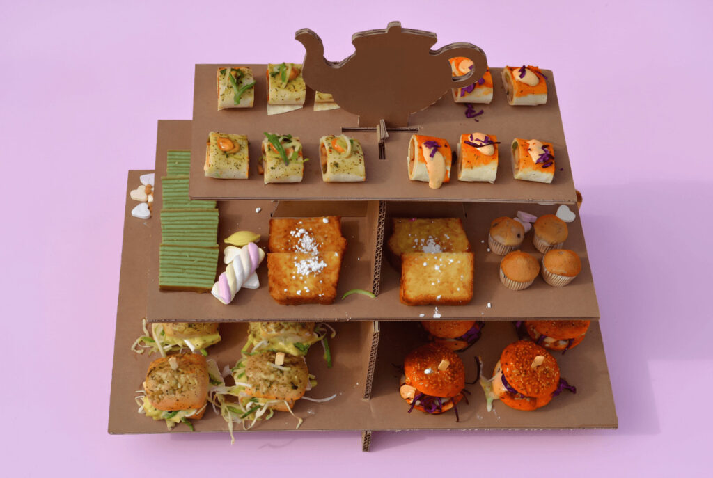 vegetarische high tea box
